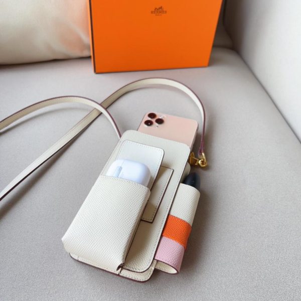 replica,repliche,fake,1:1,earrings,bracelet,ring,jewelry Borsa porta cellulare Hermès