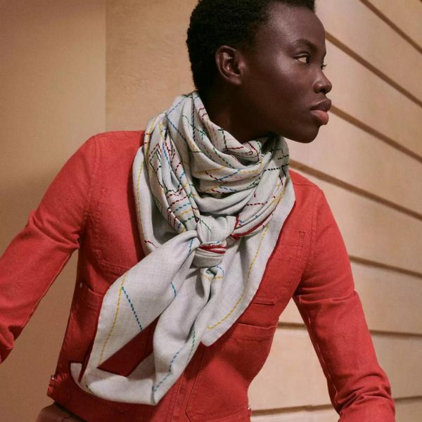 replica,repliche,fake,1:1,earrings,bracelet,ring,jewelry Sciarpa quadrata Hermes in cashmere double face in tinta