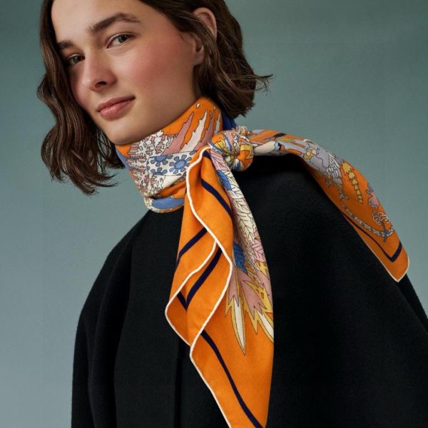 Sciarpa quadrata Hermes in cashmere