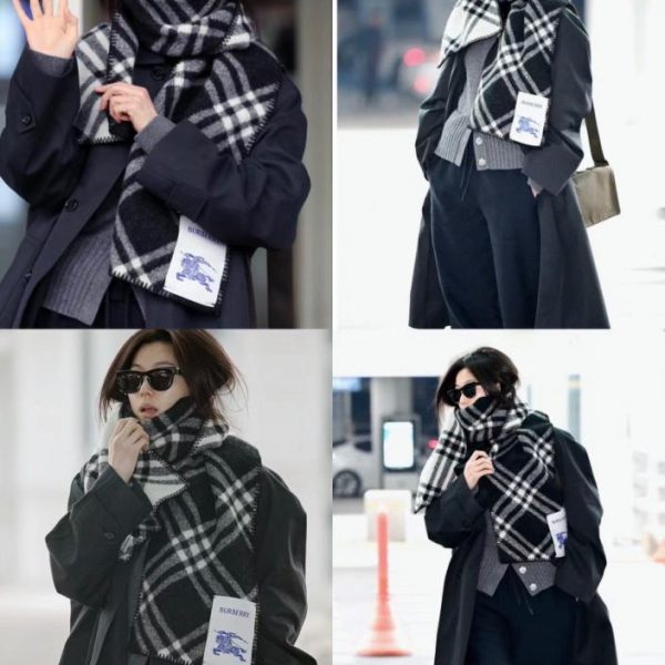 Sciarpa Burberry in misto cashmere e lana