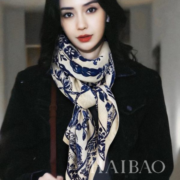 replica,repliche,fake,1:1,earrings,bracelet,ring,jewelry Sciarpa quadrata Dior double face in cashmere bicolore