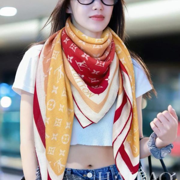 Sciarpa quadrata in cashmere Louis Vuitton