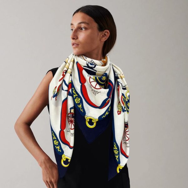 replica,repliche,fake,1:1,earrings,bracelet,ring,jewelry Sciarpa quadrata Hermes in cashmere double face in tinta