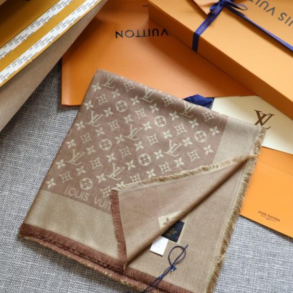 Sciarpa quadrata in cashmere Louis Vuitton