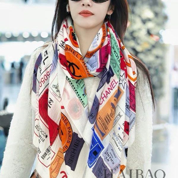 replica,repliche,fake,1:1,earrings,bracelet,ring,jewelry Sciarpa lunga in cashmere Chenel