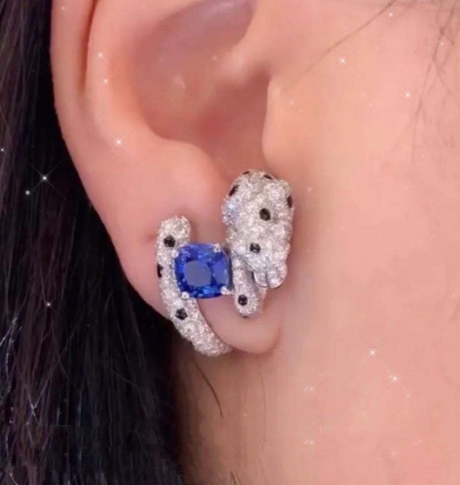 replica,repliche,fake,1:1,earrings,bracelet,ring,jewelry Orecchini leopardati con diamanti blu Cartier replica,repliche,fake,1:1,earrings,bracelet,ring,jewelry Orecchini leopardati con diamanti blu Cartier