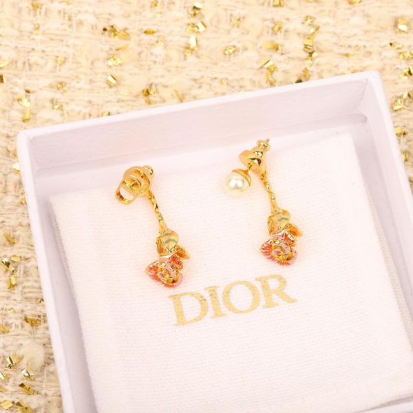 Orecchini rosa Dior