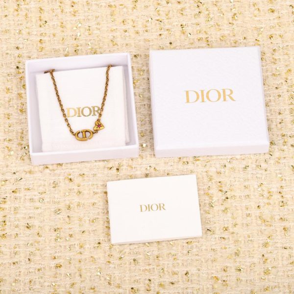 Collana con ciondolo d'amore vintage Dior