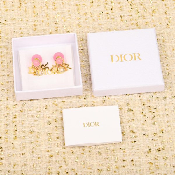 Orecchini Dior con perle rosa