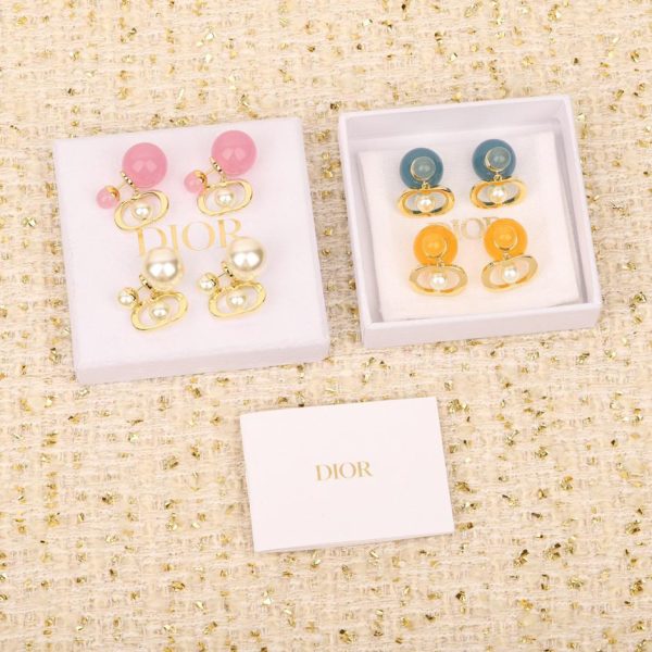 Orecchini con doppia perla Dior Candy