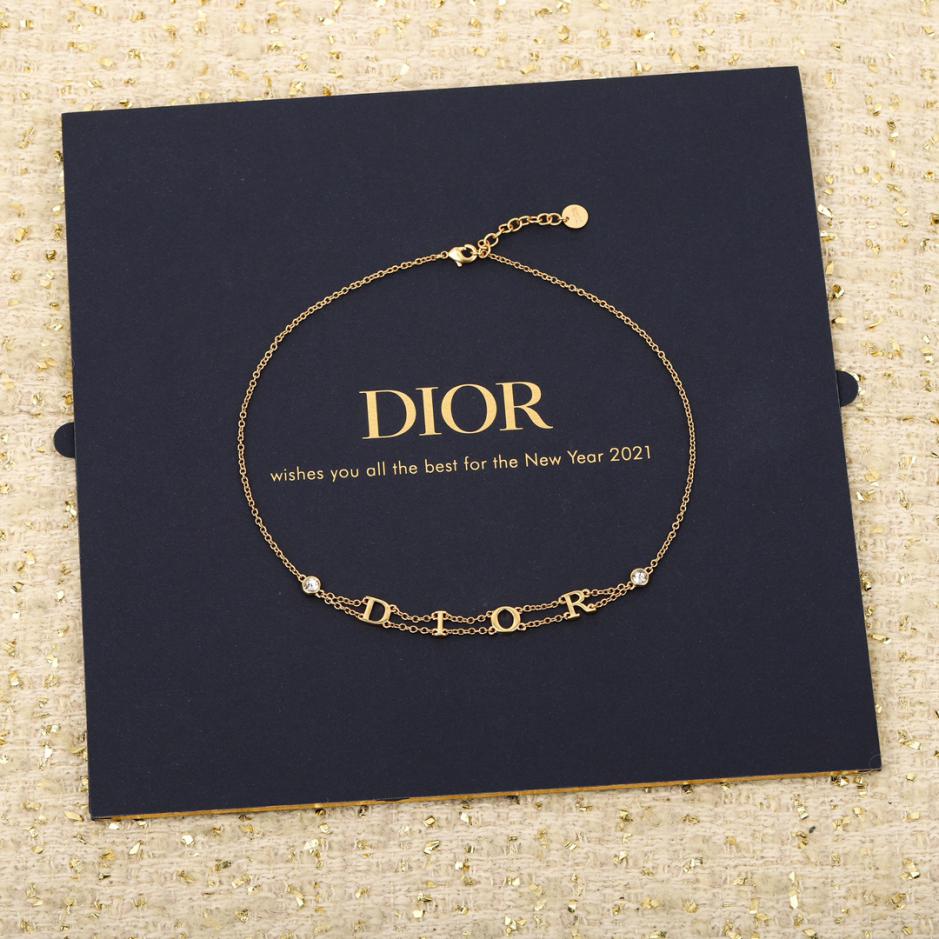 replica,repliche,fake,1:1,earrings,bracelet,ring,jewelry Collana a doppio strato con lettera Dior replica,repliche,fake,1:1,earrings,bracelet,ring,jewelry Collana a doppio strato con lettera Dior