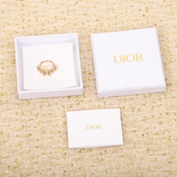 replica,repliche,fake,1:1,earrings,bracelet,ring,jewelry Nuovo anello a farfalla Dior