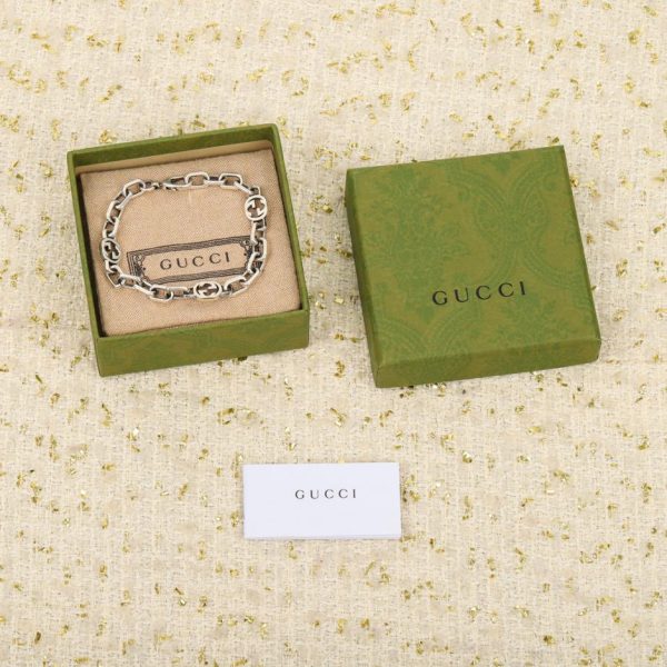 Bracciale Gucci doppia G intrecciata in argento