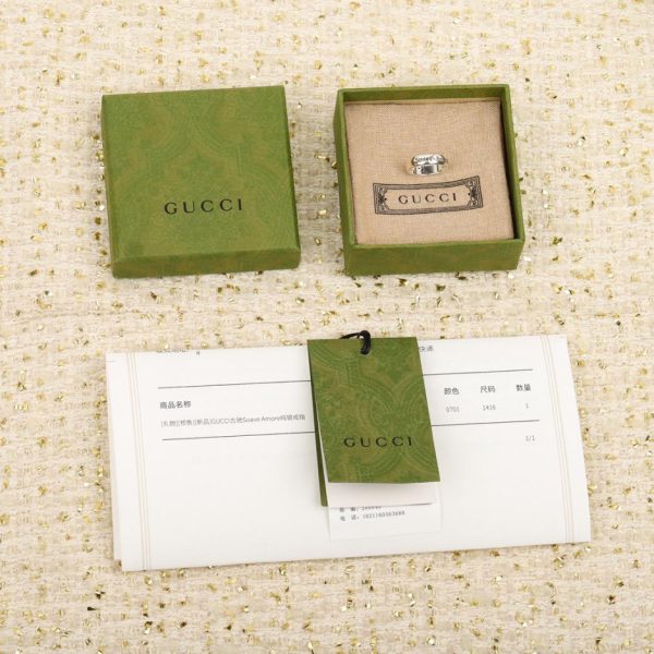 replica,repliche,fake,1:1,earrings,bracelet,ring,jewelry Anello Gucci520