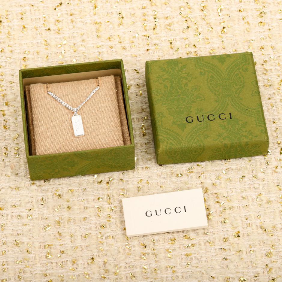 replica,repliche,fake,1:1,earrings,bracelet,ring,jewelry Collana Gucci Doppia G in argento sterling replica,repliche,fake,1:1,earrings,bracelet,ring,jewelry Collana Gucci Doppia G in argento sterling