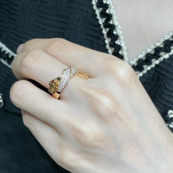 replica,repliche,fake,1:1,earrings,bracelet,ring,jewelry Anello di chiusura Hermes H