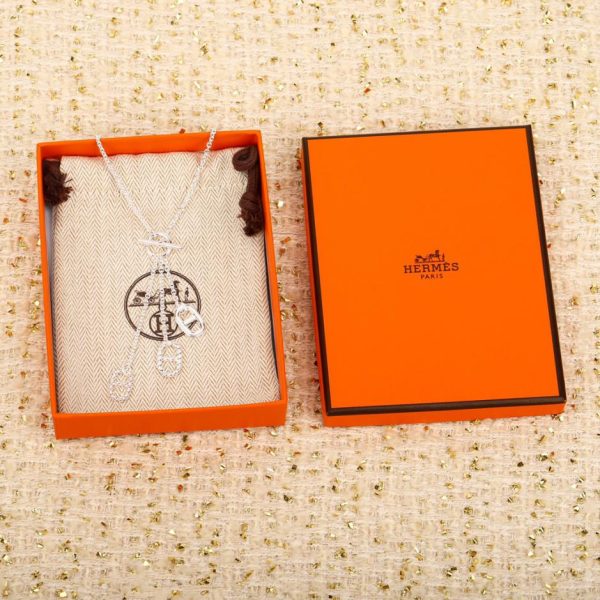 replica,repliche,fake,1:1,earrings,bracelet,ring,jewelry Collana Hermes con naso di maiale