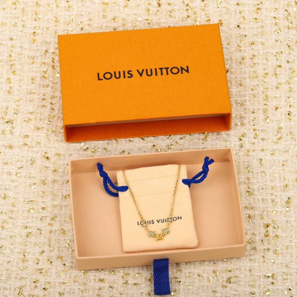 Collana LV con logo a fiore piccolo