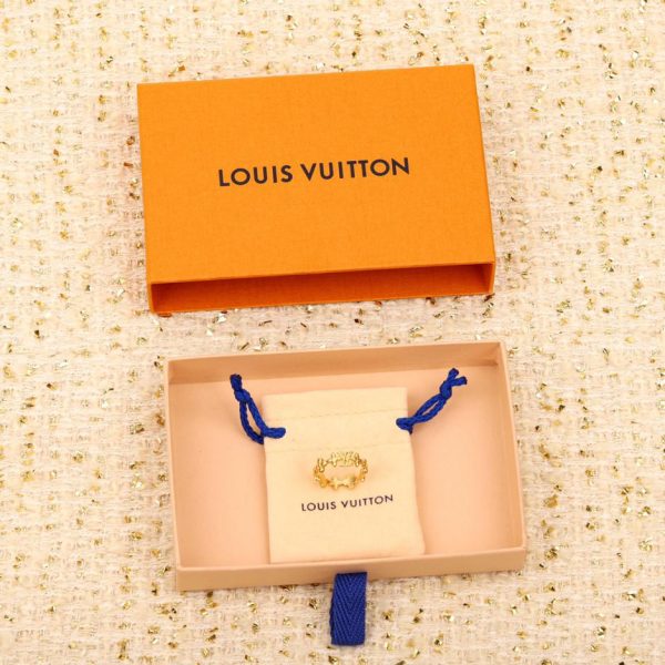 Anello LV con logo a fiore piccolo