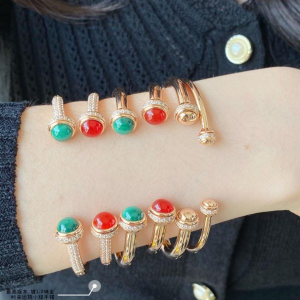 replica,repliche,fake,1:1,earrings,bracelet,ring,jewelry Piaget Red Agate Natural Malachite Premium Seiko Edition