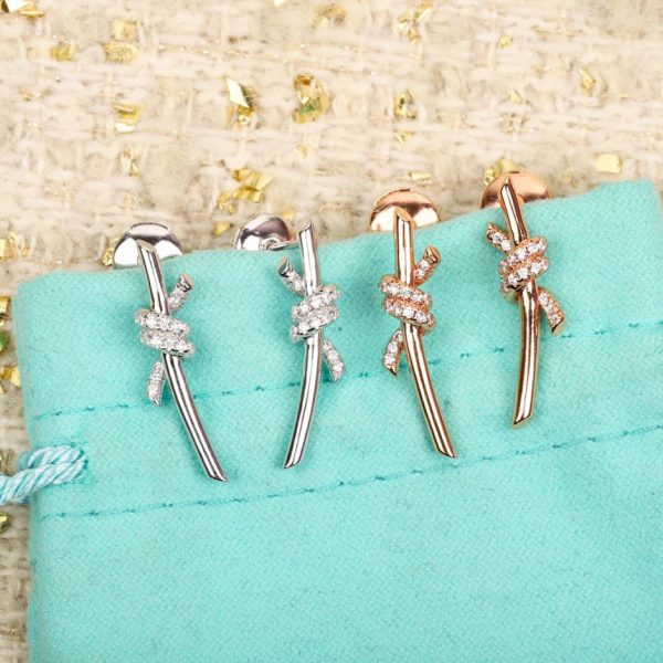 replica,repliche,fake,1:1,earrings,bracelet,ring,jewelry Orecchini Nodo Tiffany