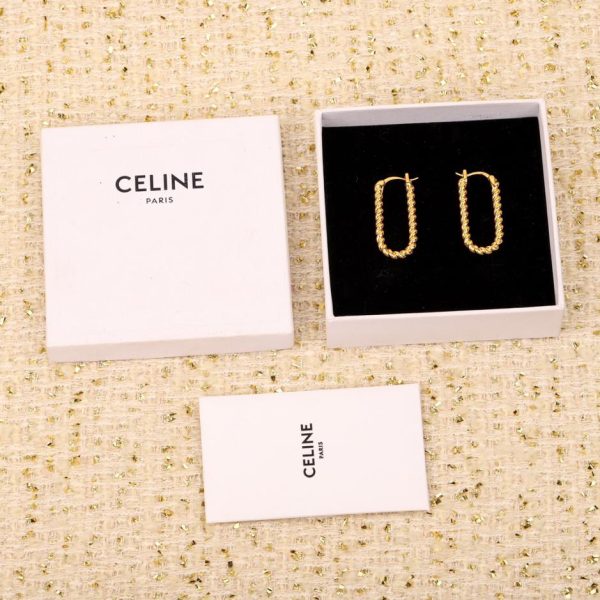 replica,repliche,fake,1:1,earrings,bracelet,ring,jewelry Orecchini twist grandi Celine