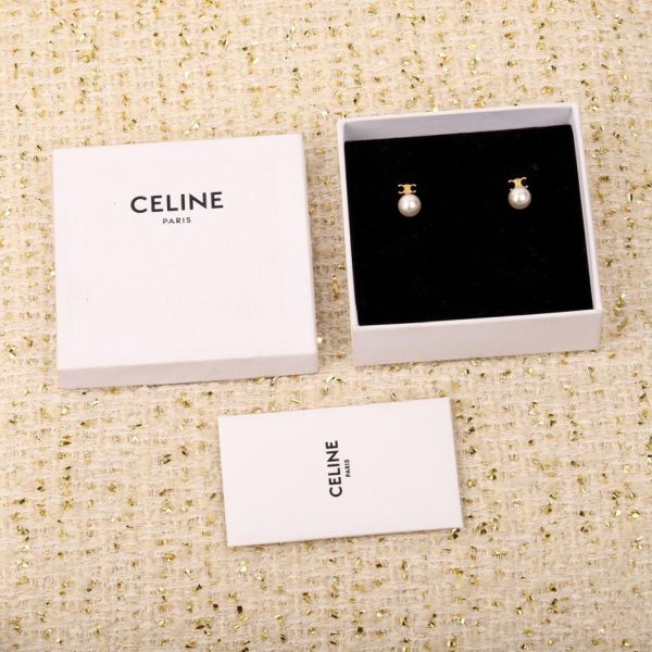 replica,repliche,fake,1:1,earrings,bracelet,ring,jewelry Orecchini con perline e diamanti dell’Arco di Trionfo di Celine