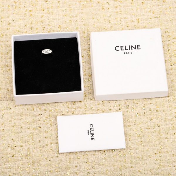 replica,repliche,fake,1:1,earrings,bracelet,ring,jewelry Anello con lettera minimalista Celine