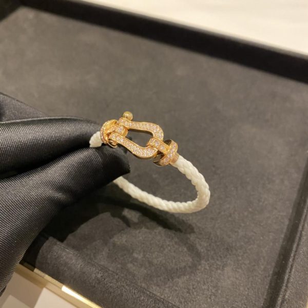 replica,repliche,fake,1:1,earrings,bracelet,ring,jewelry Bracciale Fred bianco con diamanti grandi