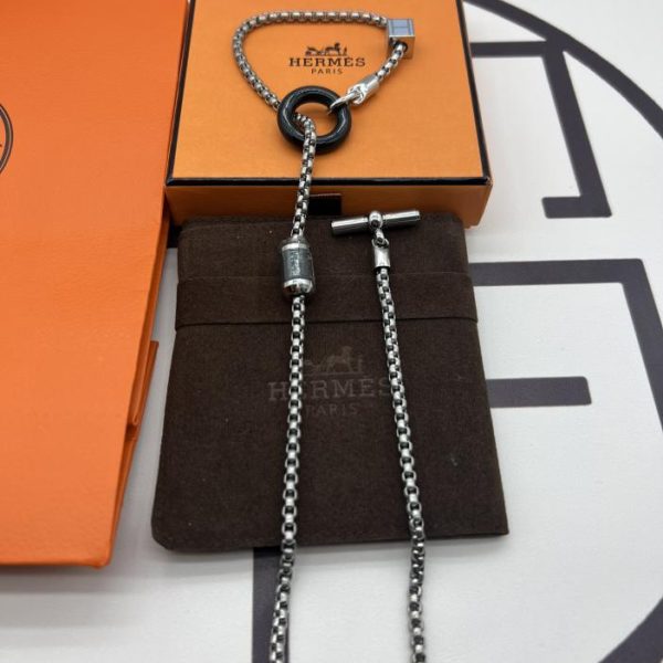 replica,repliche,fake,1:1,earrings,bracelet,ring,jewelry Collana Hermes meli melo in corno di bufalo