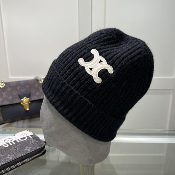 replica,repliche,fake,1:1,earrings,bracelet,ring,jewelry Cappello lavorato a maglia CELINE in lana, stesso stile per uomo e donna