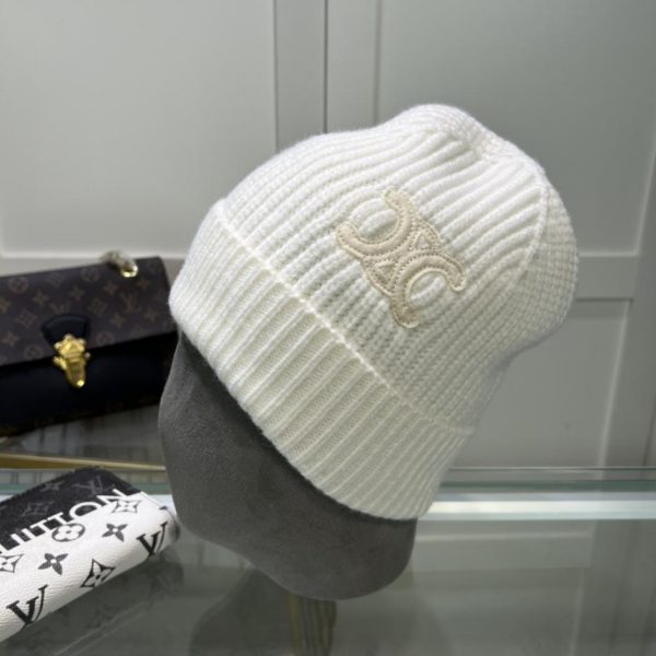 replica,repliche,fake,1:1,earrings,bracelet,ring,jewelry Cappello lavorato a maglia CELINE in lana, stesso stile per uomo e donna