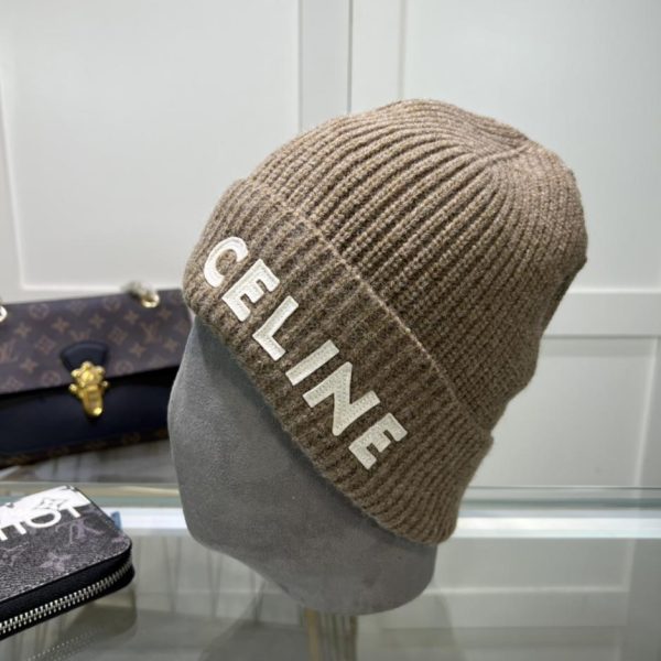 replica,repliche,fake,1:1,earrings,bracelet,ring,jewelry Cappello lavorato a maglia CELINE in lana, stesso stile per uomo e donna