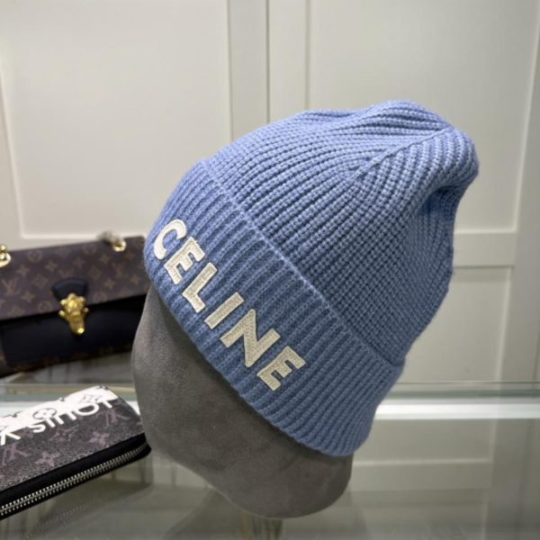 replica,repliche,fake,1:1,earrings,bracelet,ring,jewelry Cappello lavorato a maglia CELINE in lana, stesso stile per uomo e donna