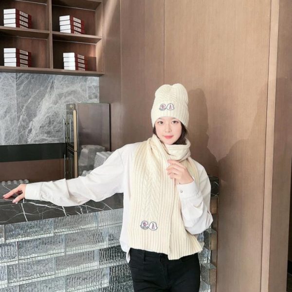 replica,repliche,fake,1:1,earrings,bracelet,ring,jewelry MONCLER Set classico cappello e sciarpa