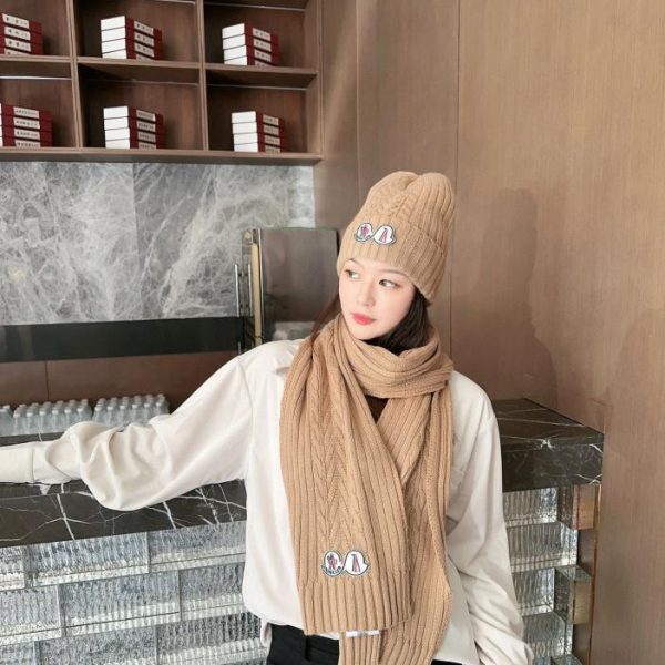 replica,repliche,fake,1:1,earrings,bracelet,ring,jewelry MONCLER Set classico cappello e sciarpa
