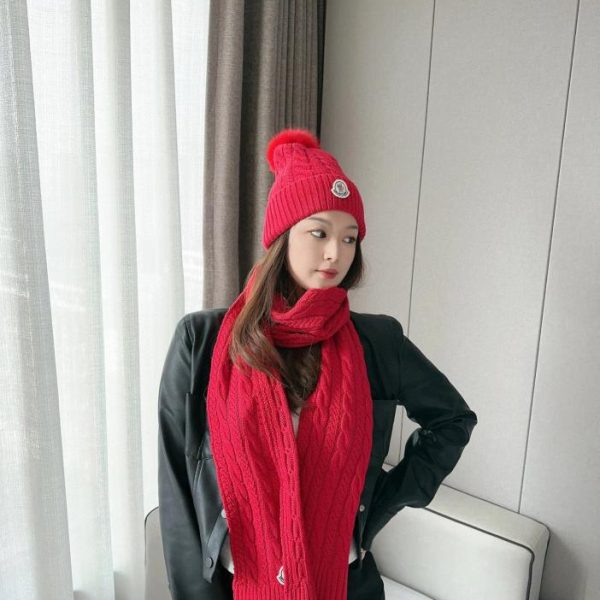replica,repliche,fake,1:1,earrings,bracelet,ring,jewelry MONCLER Set classico cappello e sciarpa