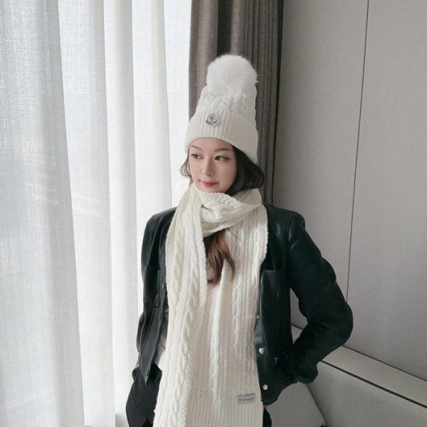 replica,repliche,fake,1:1,earrings,bracelet,ring,jewelry MONCLER Set classico cappello e sciarpa