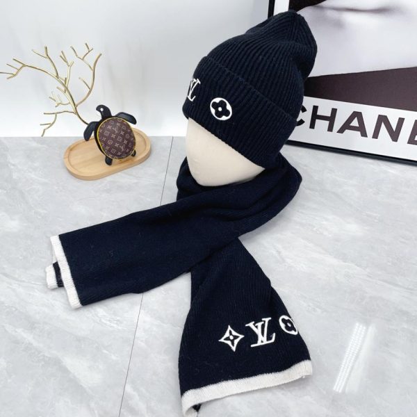 replica,repliche,fake,1:1,earrings,bracelet,ring,jewelry Cappelli e sciarpe della serie di abiti in lana e cashmere Louis Vuitton per uomo e donna