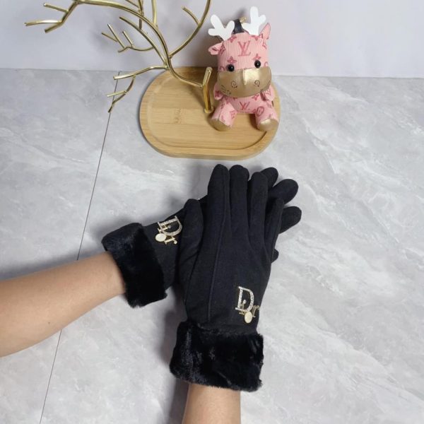 Guanti in lana di pelo di coniglio pigro autunno e inverno Dior 2024