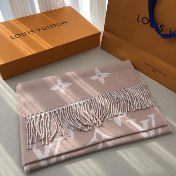 Sciarpa ESSENTIAL2 trama jacquard 100 lana pettinata Sciarpa LVESSENTIAL