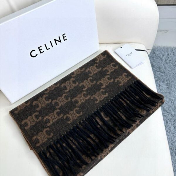 Sciarpa presbite in cashmere CELINE Arc de Triomphe Sanlin