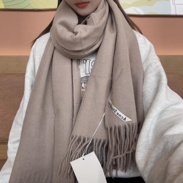 replica,repliche,fake,1:1,earrings,bracelet,ring,jewelry Sciarpa AcneCanada in lana d’agnello tinta unita