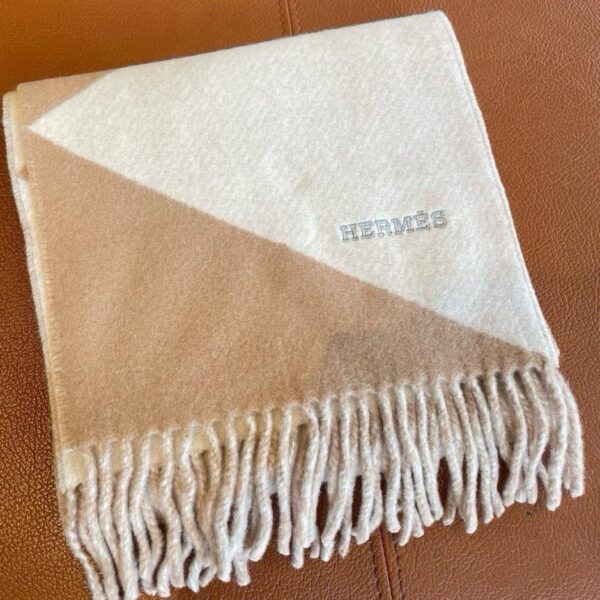 Sciarpa geometrica in cashmere Hermes Sciarpa per bambini in puro cashmere 100