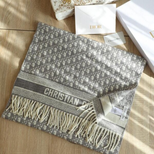 Sciarpa Dior in cashmere jacquard monogram