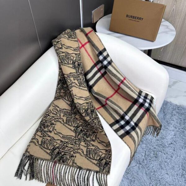 replica,repliche,fake,1:1,earrings,bracelet,ring,jewelry Scialle reversibile da cavaliere equestre Burberry
