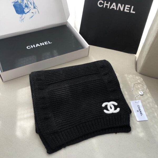 replica,repliche,fake,1:1,earrings,bracelet,ring,jewelry Chanel Sciarpa in cashmere con doppia C con logo Chanel autunno e inverno lavorato a maglia in cashmere