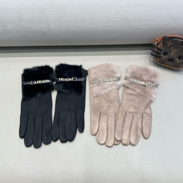 PRADA guanti da donna in pelle di daino autunno e inverno più guanti da equitazione per esterni ispessiti con touch screen caldo e velluto