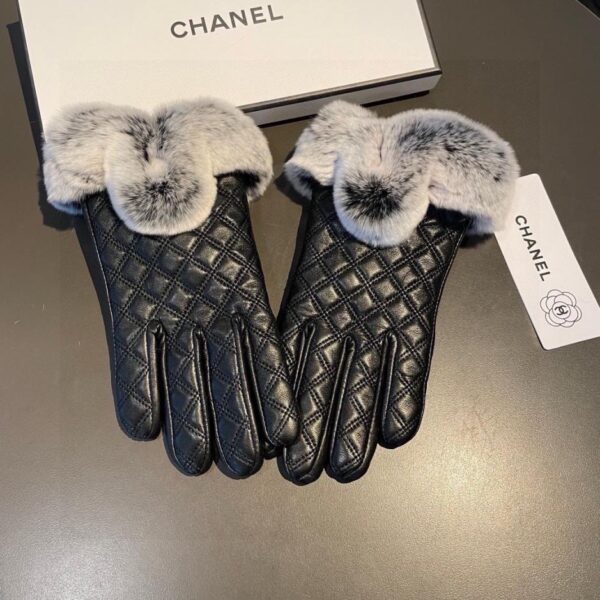 replica,repliche,fake,1:1,earrings,bracelet,ring,jewelry Chanel autunno e inverno pigro pelliccia di coniglio ricamo guanti di pelle di pecora cellulare touch screen