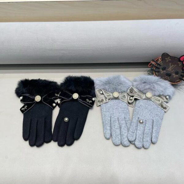 replica,repliche,fake,1:1,earrings,bracelet,ring,jewelry Guanti Chanel in lana di pelliccia di coniglio pigro autunno e inverno